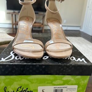 Sam Edelman Patti-Nude Patent Sandals